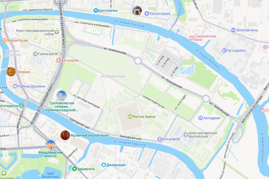 Движение автобусов на Солнечном бульваре заблокировано из-за матча «Балтики»