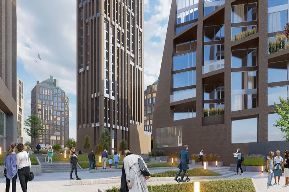 Стометровая башня: архитекторы презентовали проект застройки территории у Дома Советов (фото) (видео)