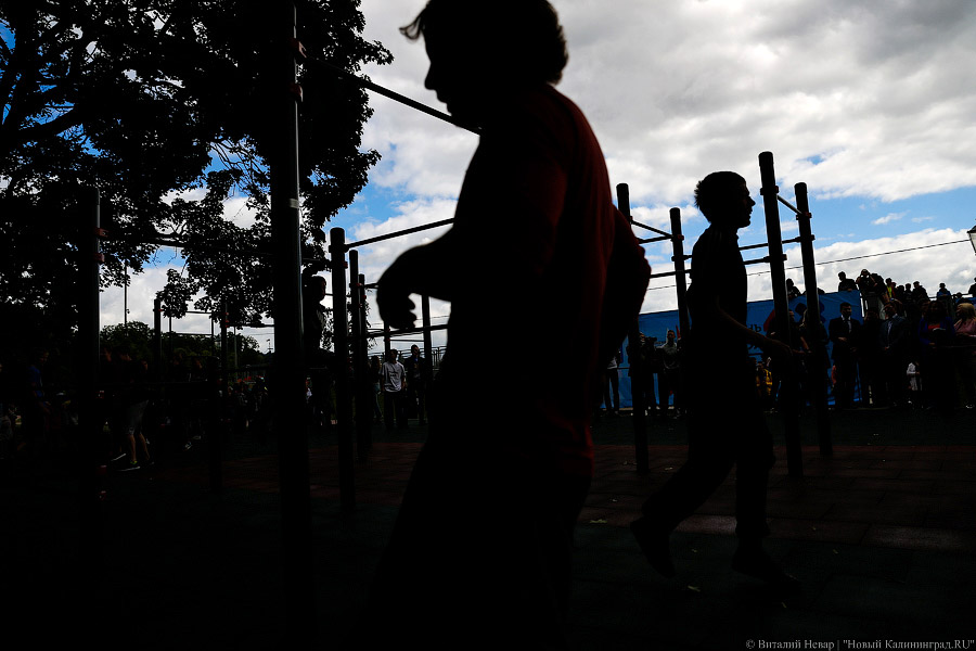 Воспитание улицей: как в Калининграде открывали площадку для воркаута