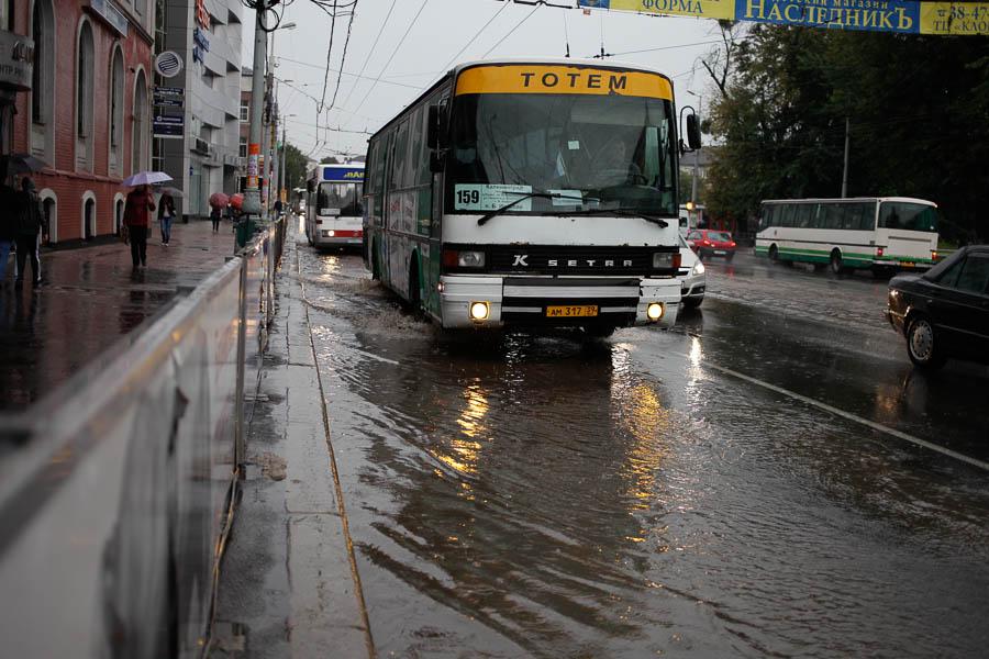 Как по расписанию: последствия ливня в Калининграде