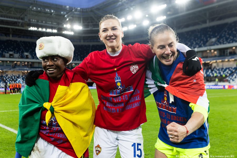 «Дерби двух столиц»: как футболистки ЦСКА обыграли «Зенит» на «Ростех Арене» (фото)