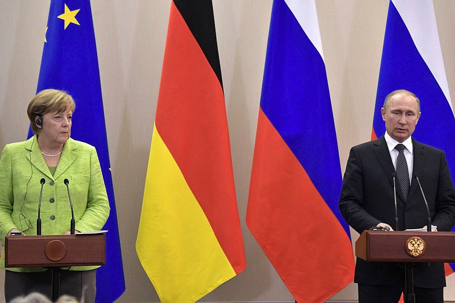 Путин назвал Германию «ведущим экономическим партнёром России»
