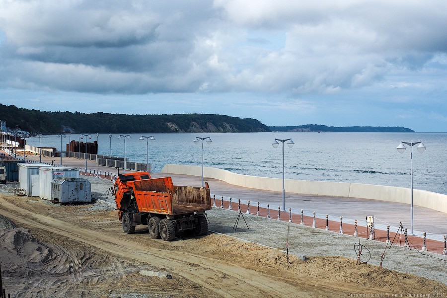 Сокращение отставания: новый променад в Светлогорске стал похож на променад