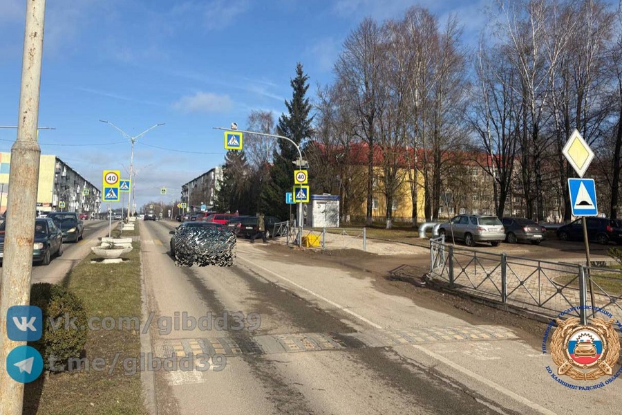 В Гусеве на переходе сбили 10-летнюю школьницу