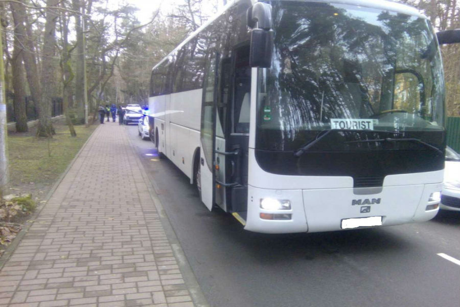 Открывшаяся дверца туристического автобуса отправила в больницу жителя Светлогорска (фото)