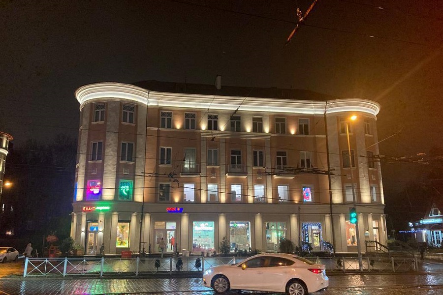 Фонд капремонта продемонстрировал подсветку калининградской «Бастилии» (фото)