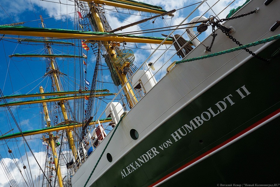 «Александр фон Гумбольдт II»: в Калининграде ошвартовался немецкий барк (фото)