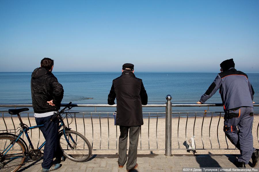 Зеленоградец поздравил женщин с 8 Марта, проплыв больше километра в ледяной воде