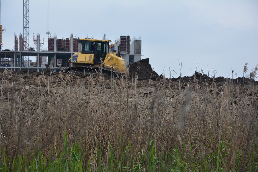 Гора на болоте: в Калининграде засыпают пойму ручья ради строительства жилья (фото)