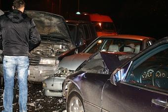 В аварии в День милиции пострадала беременная женщина