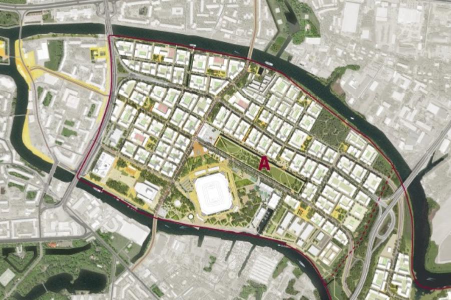 На острове Октябрьском планируют построить 1 млн кв.м жилья. «Стрелка» предлагала 1,7 млн