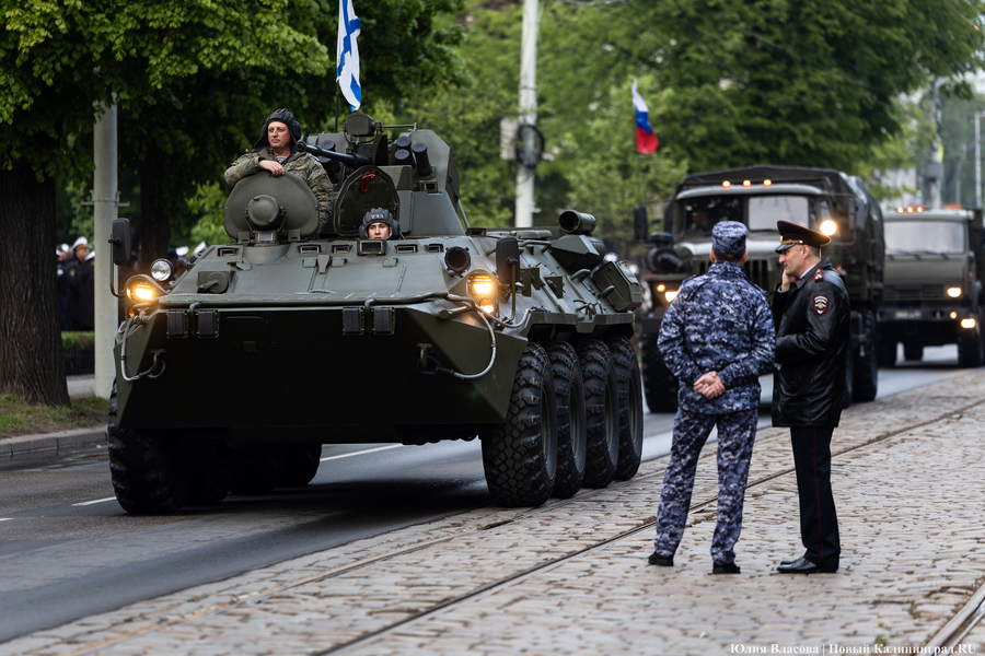 Мэрия: в Калининграде перекроют улицы в связи с репетициями Парада Победы 