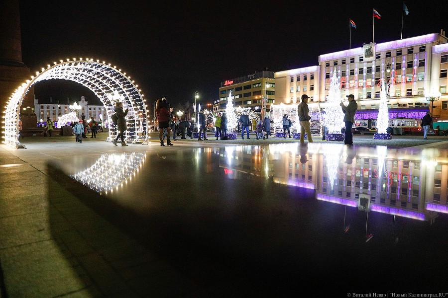 Открути оленю ушко: центр Калининграда украсили к Новому году (фото)