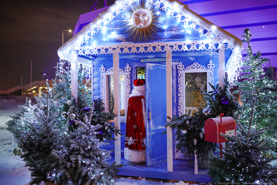 Свая Эдик вместо Снегурочки: у стадиона «Калининград» появился Домик Деда Мороза (фото)