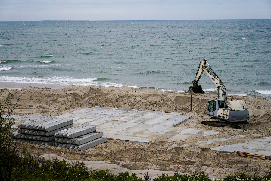 От «Нептуна» до кемпинга: в Зеленоградске укрепляют 1,5 км морского побережья (фото)