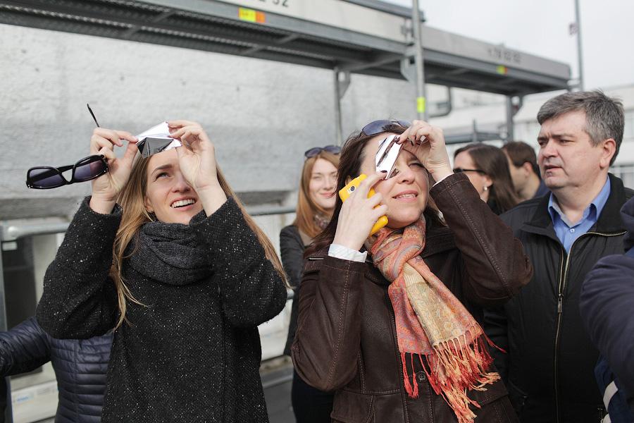 Облачно, с прояснениями: как прошло солнечное затмение в Калининграде (фото)