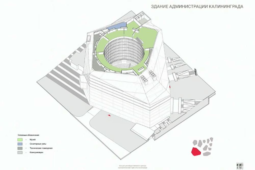 Стометровая башня: архитекторы презентовали проект застройки территории у Дома Советов (фото) (видео)