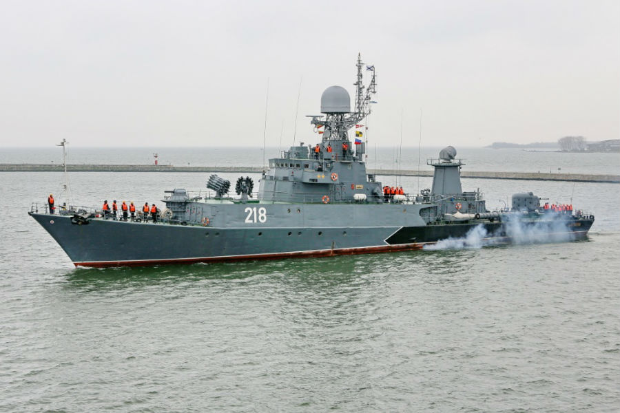  Ударная группа Балтфлота уничтожила условную подлодку на Балтике