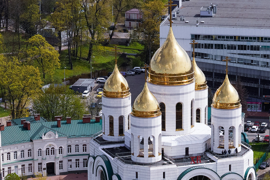 Пробки с воздуха: как прошла генеральная репетиция парада в Калининграде (фото)
