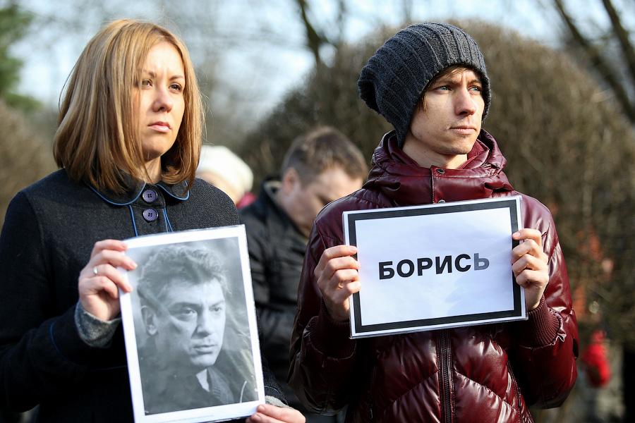 Немцов и странные танцы: как прошел антикризисный марш «Весна» в Калининграде