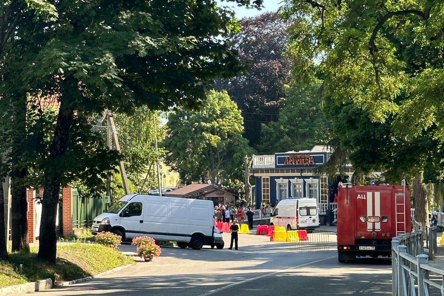 Очевидцы: в Янтарном во время Дня города загорелись провода ЛЭП (фото)