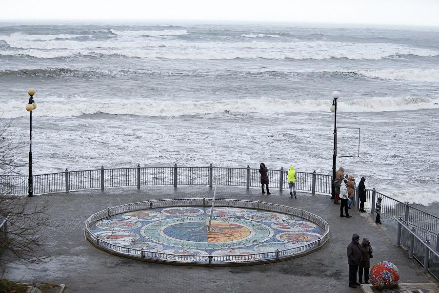 Штормовые селфи: ураган в Светлогорске (фото)