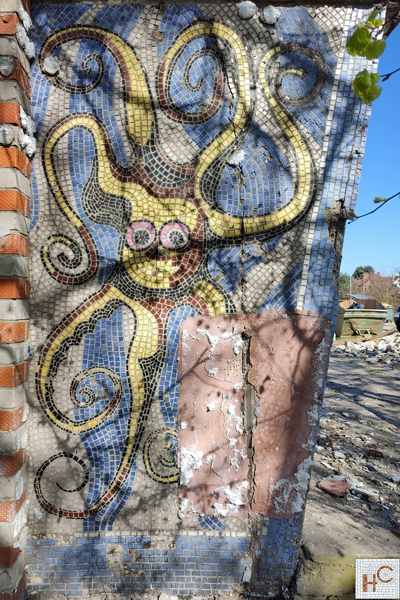 В Заостровье при ремонте магазина обнаружили советскую мозаику (фото)