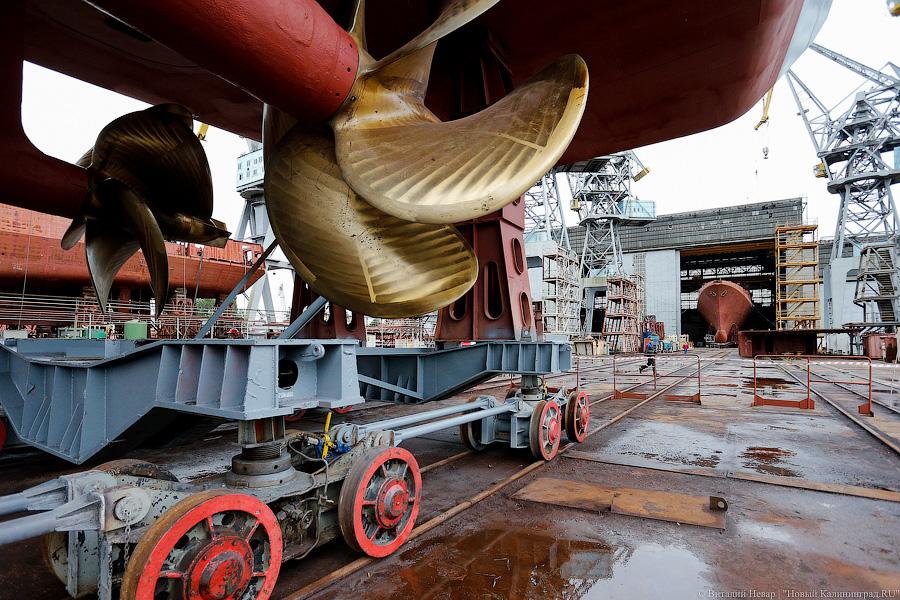 Исполин на колёсах: в Калининграде спустили на воду фрегат «Адмирал Макаров»