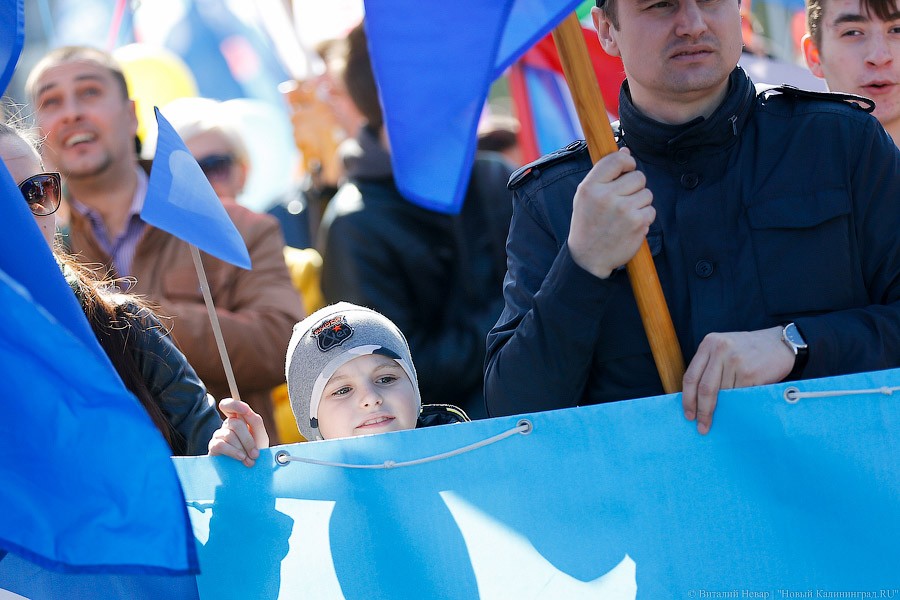 В едином порыве: в Калининграде прошла первомайская демонстрация (фото)