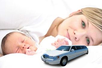 Закажите лимузин для встречи своей супруги и малыша из роддома