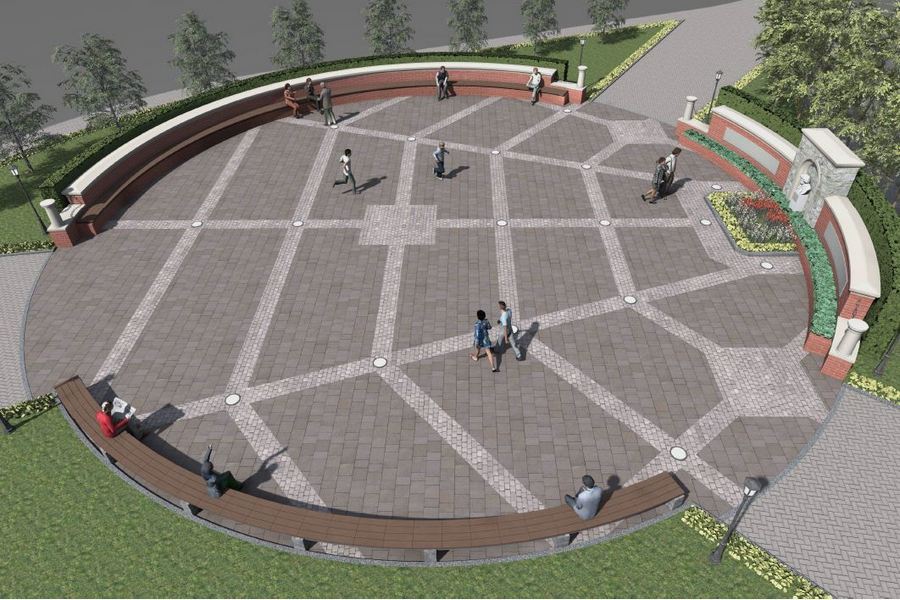Две полуротонды: архитекторы показали эскиз сквера у Королевских ворот (фото)