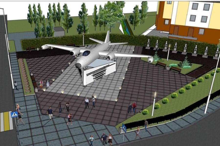 Самолет на ржавом заборе: как в Чкаловске благоустроили Аллею героев авиации