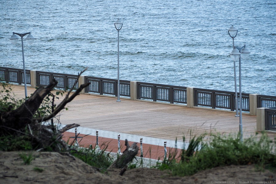 Сокращение отставания: новый променад в Светлогорске стал похож на променад