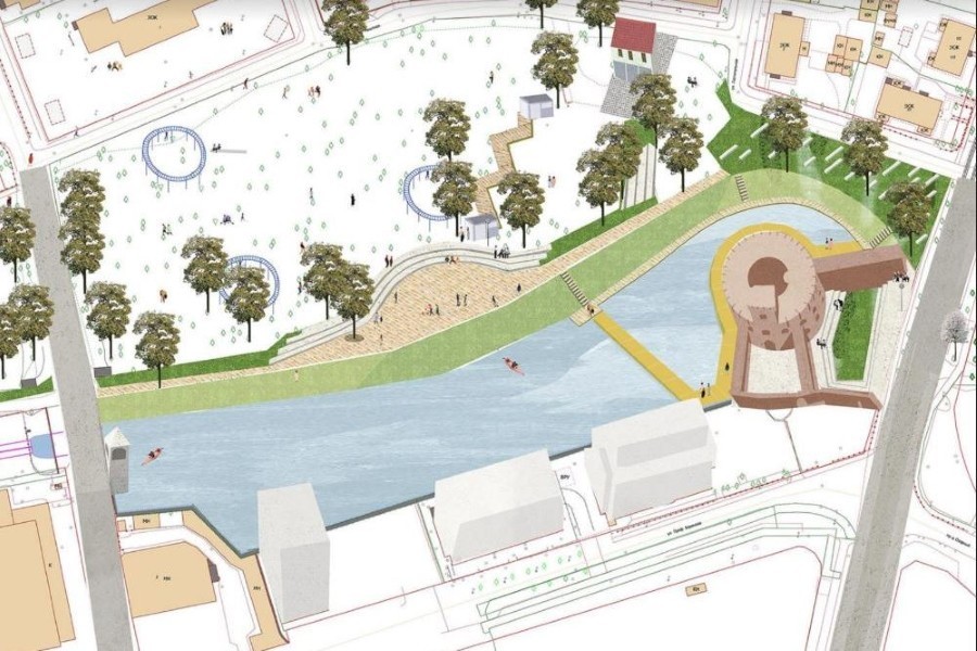 Созерцание и покой: в «Воротах» презентовали концепцию парка за башней Врангеля