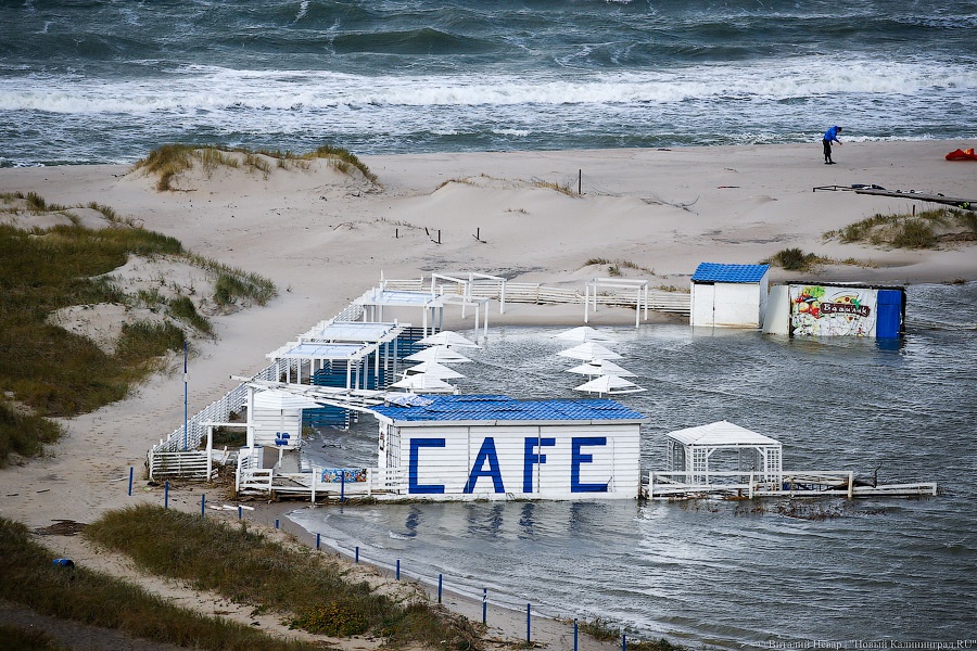 Всё смыло: Светлогорск, Янтарный и Филино после шторма