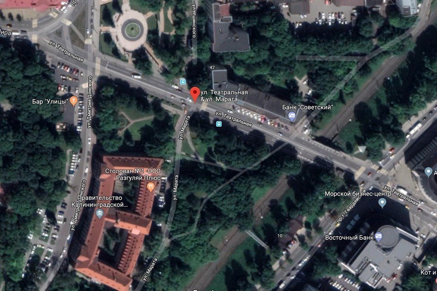 Скриншот Google maps