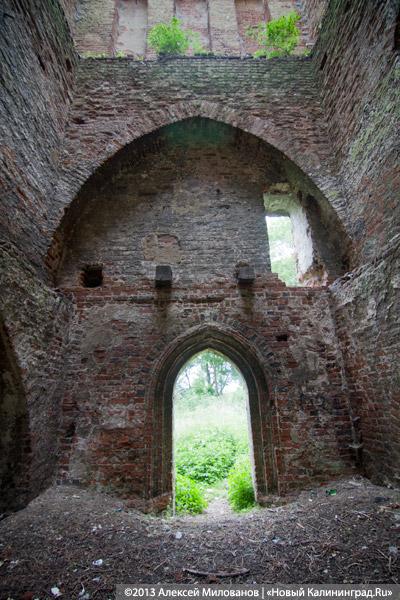 Часы и вороны: кирха в поселке Ушаково приходит в упадок