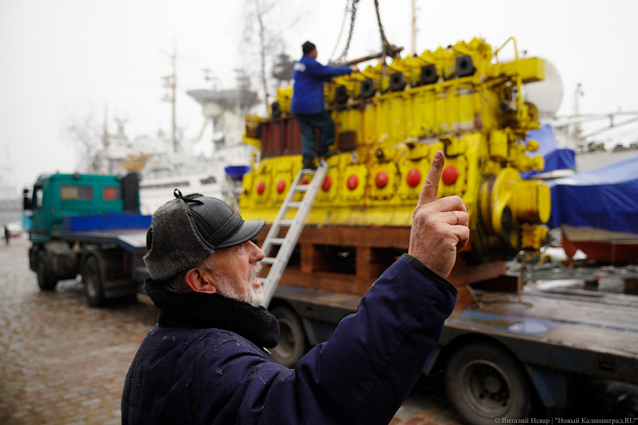 25 экваторов: двигатель «Крузенштерна» стал экспонатом Музея Мирового океана (фото)