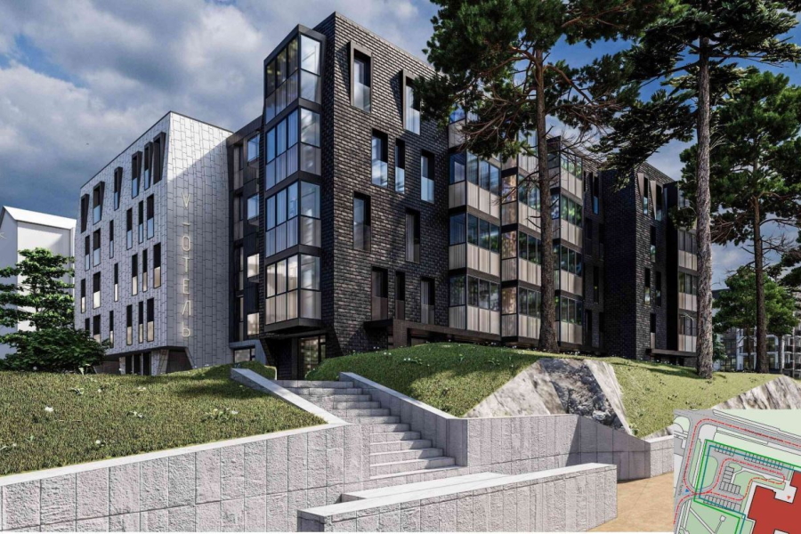 В Светлогорске напротив администрации планируют построить пятиэтажную гостиницу (фото)