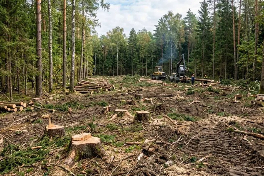 В 2025 году в Калининградской области незаконно вырубили деревьев на 61 млн рублей