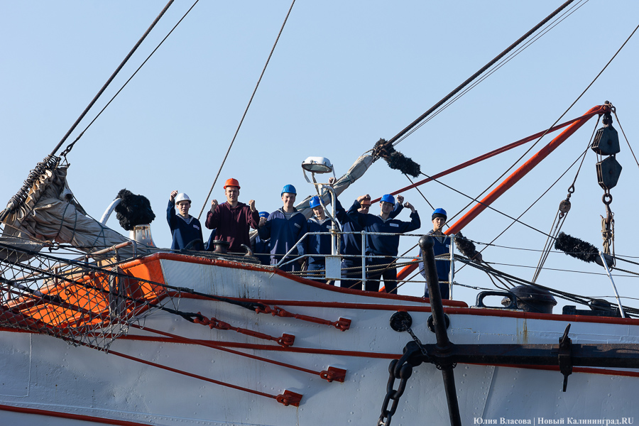 «Седов» заходит в морской канал. Посмотрите, как это красиво (фото)