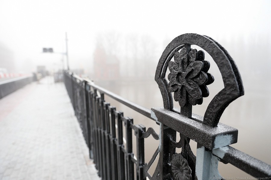 От авторов синей рыбы: на Высоком мосту ставят новую кованую ограду (фото)