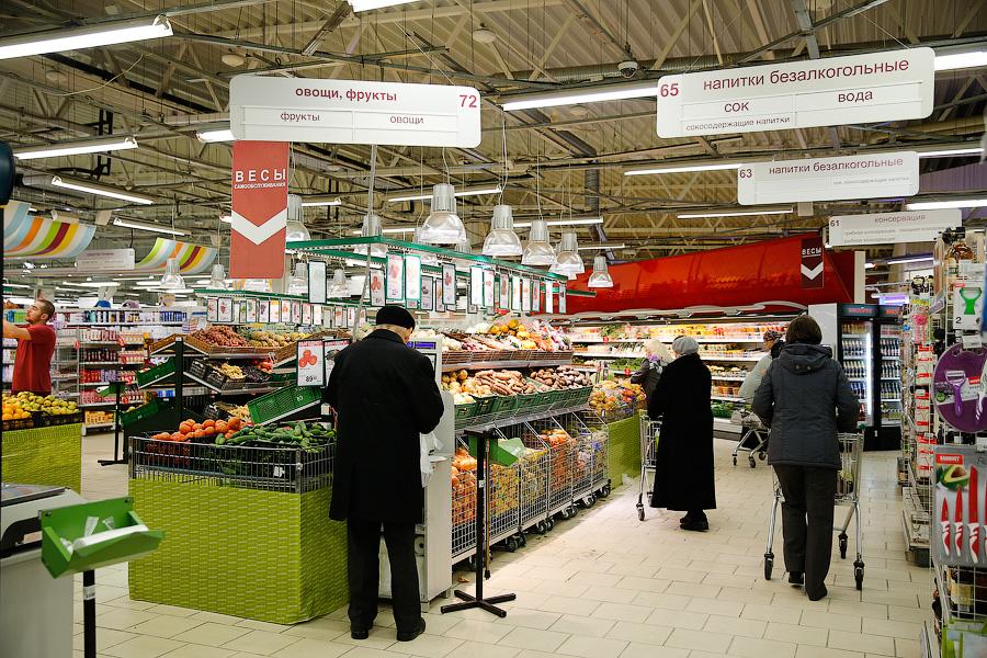 Продажи продуктов в Калининградской области в марте выросли на 12%