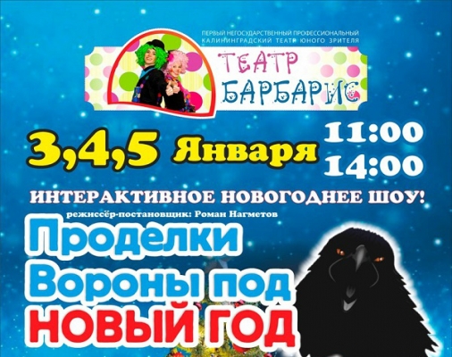 Первый профессиональный калининградский ТЮЗ «Барбарис» приглашает зрителей