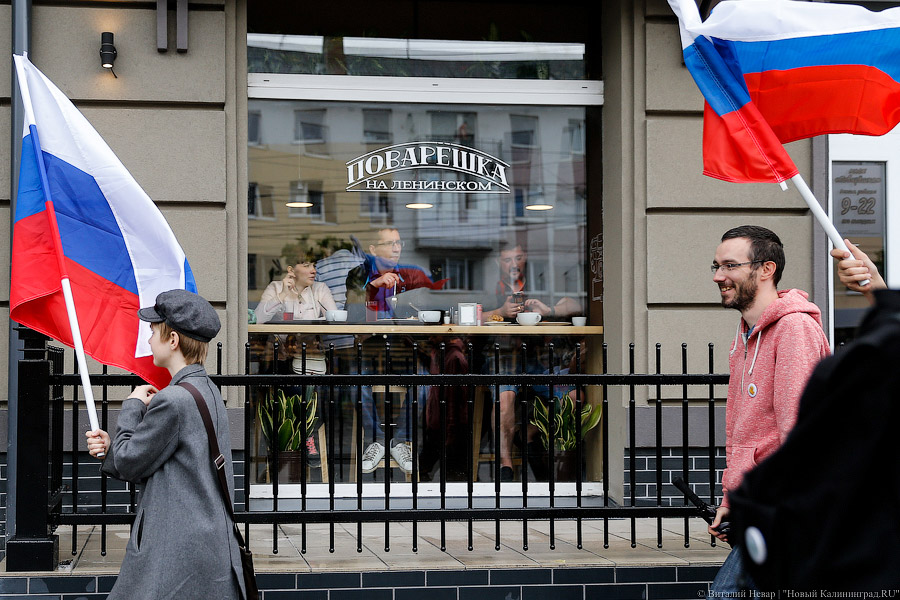 Утки-мандаринки: в Калининграде прошло шествие против коррупции