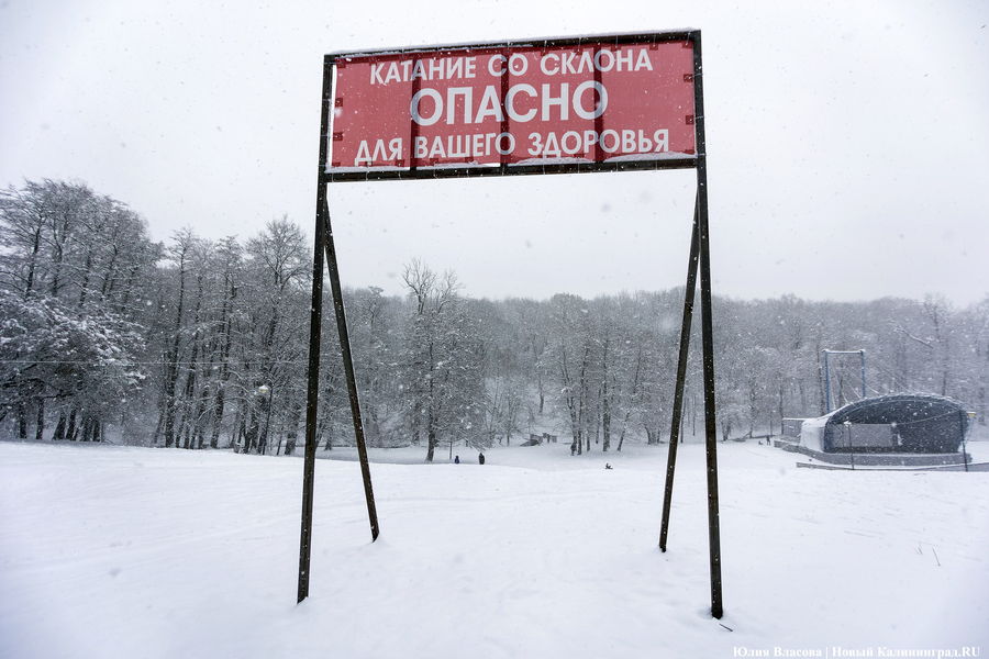 Пролетая на ватрушке: как в Центральном парке катаются с горки вопреки запретам (фото)