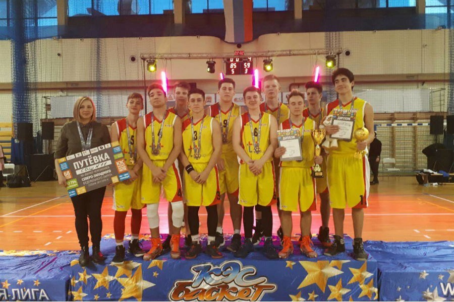 Калининградские школьники выиграли областной финал лиги «КЭС-Баскет»