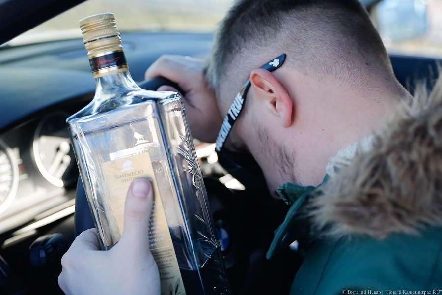 За сутки в Калининграде на пьяной езде попались двое автомобилистов 