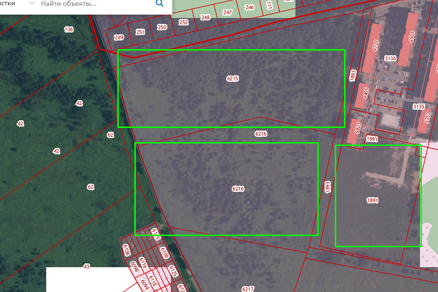 Изображение: скриншот публичной кадастровой карты