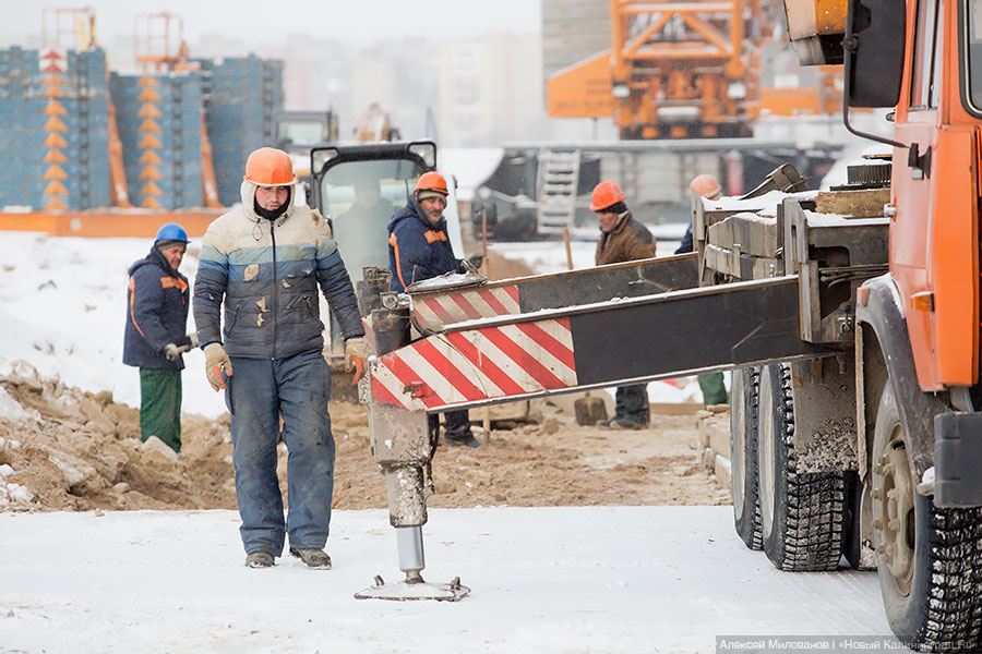 «Яркие, чёткие контуры»: каким увидел строящийся стадион в Калининграде Цуканов
